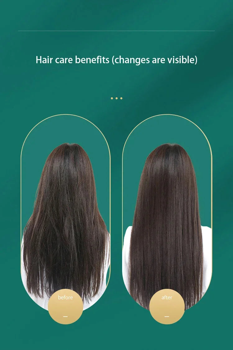 Thermostatic hair straightener Comb 5 temperature settings Straightening brush Quick heat professional hair straightening brush