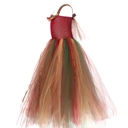 Wald Fee Prinzessin Kostüm für Halloween Geburtstag Party Phantasie Kleid Herbst Kinder Woodland Nymph Pixie Kleid Tutu Kleid Flügel