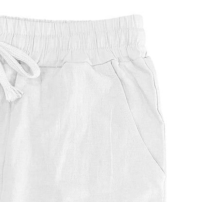 Frühling Sommer Dünne männer Casual Leinen Hosen Strand Stil Kordelzug Gerade Bein Lange Hosen Hochwertige Bequeme Passform.