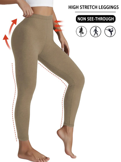 Superweiche, mit Fleece gefütterte Leggings für Damen, Workout, Yoga, Laufen, Thermo-Warmhose für kalten Winter.