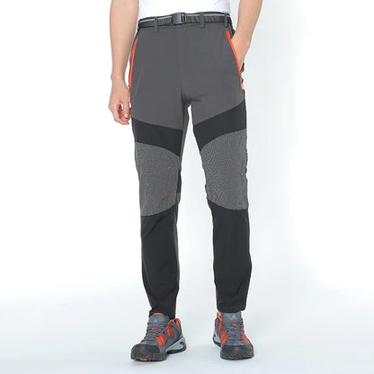 Men's mountaineering outdoor pants with four-sided elastic quick drying pants, light and thin summer elastic breathable quick dr.