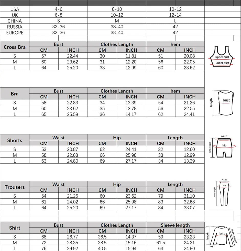 Yoga Suit High Waist Leggings Running Training Tights Sports Outfits Long Sleeve Crop Top Bra Seamless Fitenss Set Fitness Wear