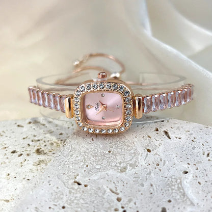 Luxury Women Watches Fashion Diamond Crystal Watches Elegant Quartz Wristwatches for Bracelet Female Wrist Watch Reloj Mujer.