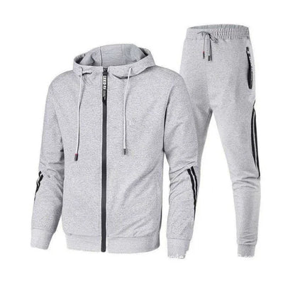 Herren Winter Trainings anzug Set einfarbige Hoodies und Kordel zug Jogging hose Loose Fit Freizeit Sportswear Anzug.