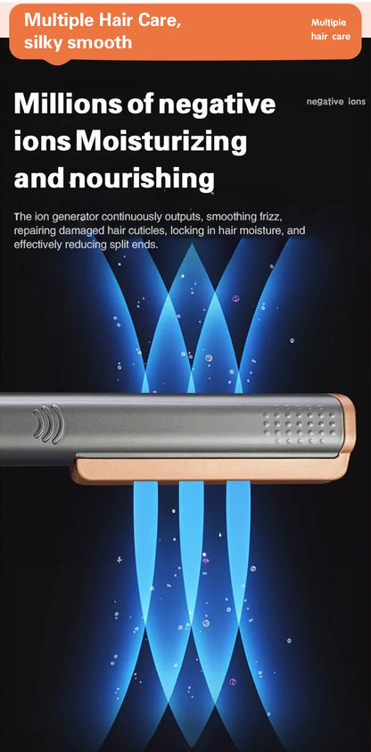 2 in 1 Hair Straightener Curling Ionizer with LCD Wide PanelProfessional Ceramic Hair Straightener with adjustable temperature.