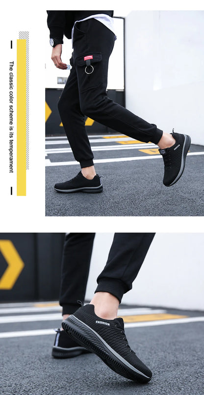 Men Women Knit Sneakers Breathable Athletic Running Walking Gym Shoes.