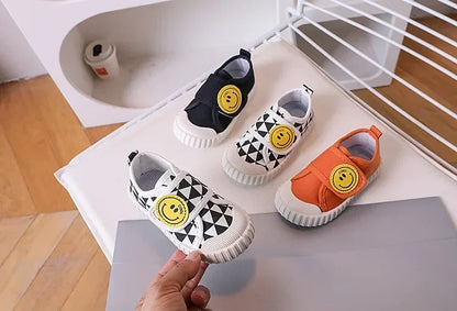 Fashion Children Shoe Versatile Canva Shoe 2025spring Autumn New Boy Shoe Flat Casual Shoes Simple Girl Shoes Comfort Baby Shoes.