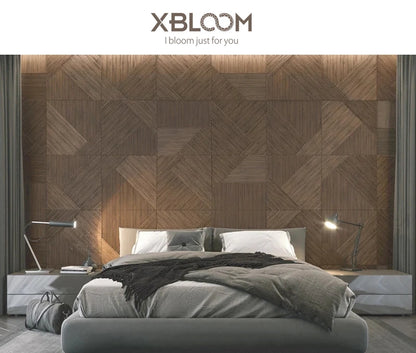 4pcs 50x50cm Champagne gold color 3D Wall Panel Shining Gold 3D Wall Sticker Wedding party background wall art Wood grain paper