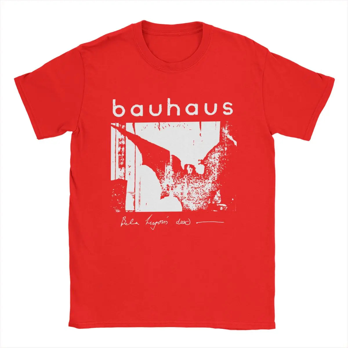 Bauhaus Bat Wings Bela Lugosis Dead T Shirt Men Cotton Amazing T-Shirt Crew Neck Tee Shirt Short Sleeve Tops Adult.
