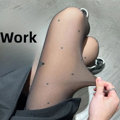 Sexy Blue Butterfly Net Stockings Women's Long Tube Socks Invisible Sweat Absorbent Polka Dot Design Pure Desire Stockings