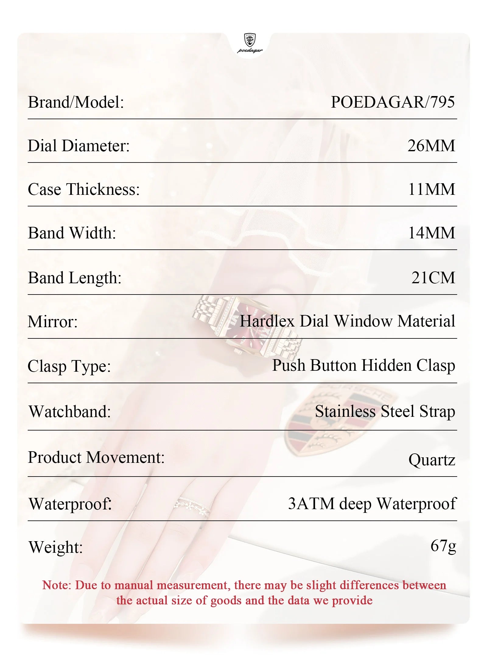 POEDAGAR Diamond Luxury Watch For Woman High Quality Waterproof Date Ladies Quartz Watch Stainless Steel Women Watches Reloj+Box.