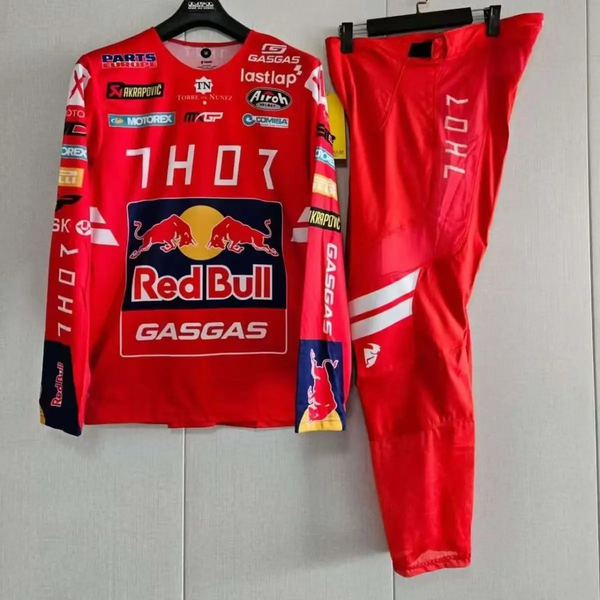 Red Bull collaboration Thor motorcycle racing bike riding suit F1 set men's and women's cycling competition suit.