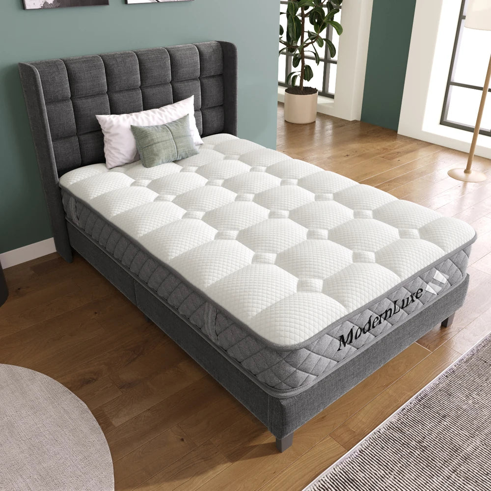 Orthopädische Kaltschaummatratze 90 x 200 cm, Matratze mit 7-Zonen-Taschenfederkernen, mittelfest – OEKO-TEX ®    Zertifiziert