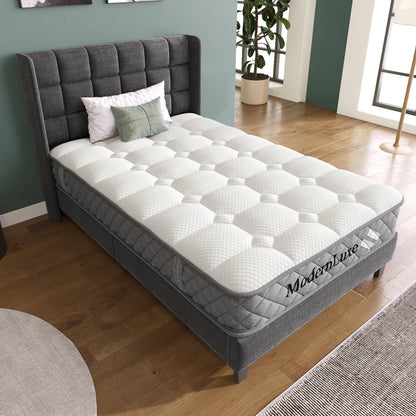 Orthopädische Kaltschaummatratze 90 x 200 cm, Matratze mit 7-Zonen-Taschenfederkernen, mittelfest – OEKO-TEX ®    Zertifiziert