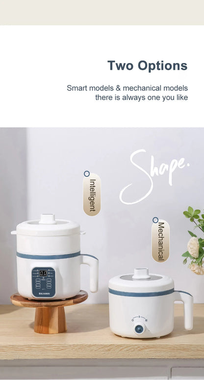 Electric Rice Cooker Multicooker Multifunction Pot Mini Hotpot Pan Soup Home Appliances for The Kitchen Pots Offers 1-2 People.