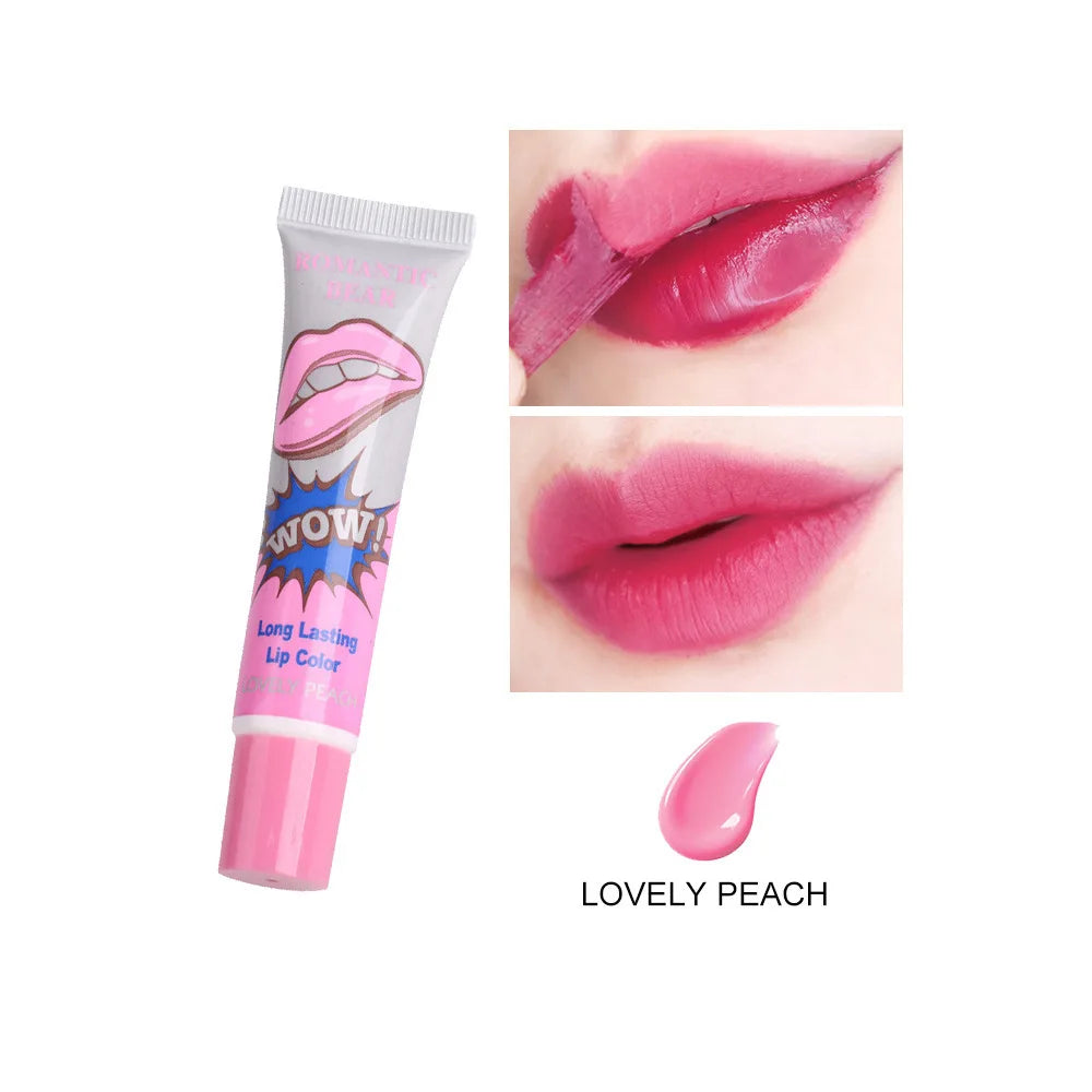 Magic 6 Colors Peel Liquid Lipstick Waterproof Lasting No Fading Lip Ink Tear Lip Gloss Tattoo Dyed Lip Glaze Lips Cosmetics.