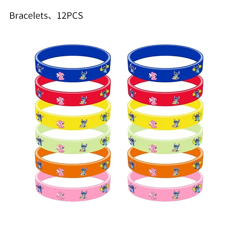 Stitch Party Supplies für Kinder Lilo und Stitch Geburtstag Party Dekorationen Luftballons Banner Tischdecke Hintergrund Geschirr