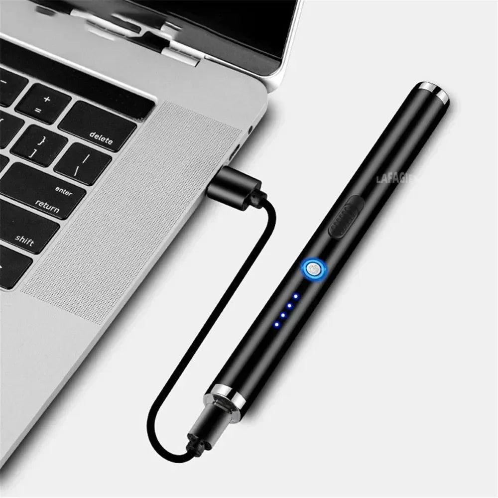 Outdoor Portable Pulse Ignition Gun, Gas Stove Candle BBQ Cooking Kitchen Double Arc Lighter, USB Electronic Lighter.