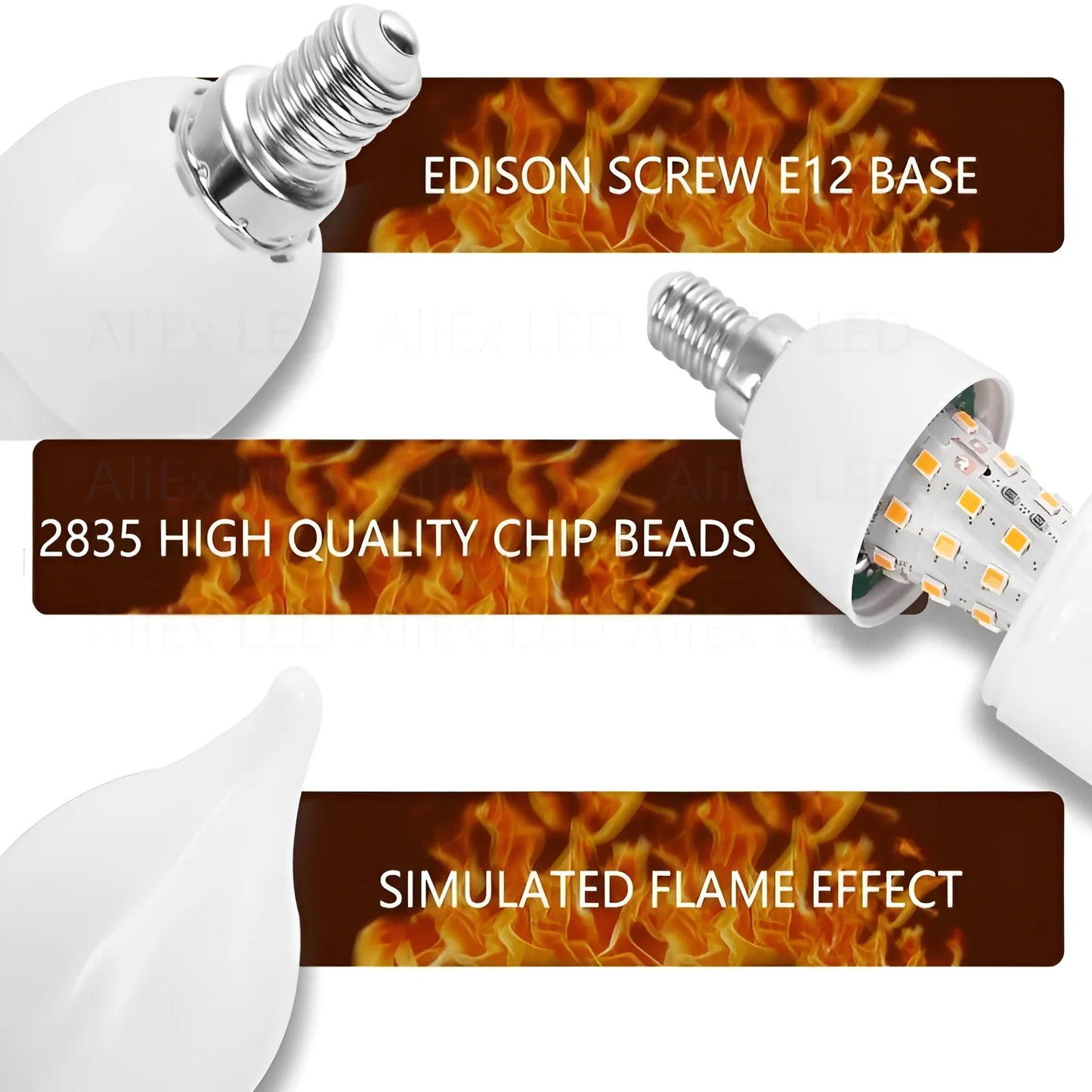 USB LED E27 Flamme Glühbirne Feuer E14 lampe Mais Birne Flackern LED Licht Dynamische Flamme Wirkung 3W 5W 7W 9W 110V-220v für Home Beleuchtung.