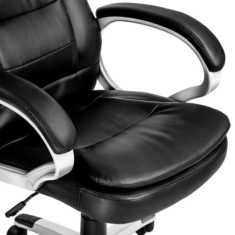 Bürostuhl Chefsessel Drehstuhl Bürostuhl Schreibtischstuhl mit Rollen Schwarz
