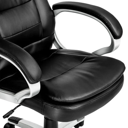 Bürostuhl Chefsessel Drehstuhl Bürostuhl Schreibtischstuhl mit Rollen Schwarz