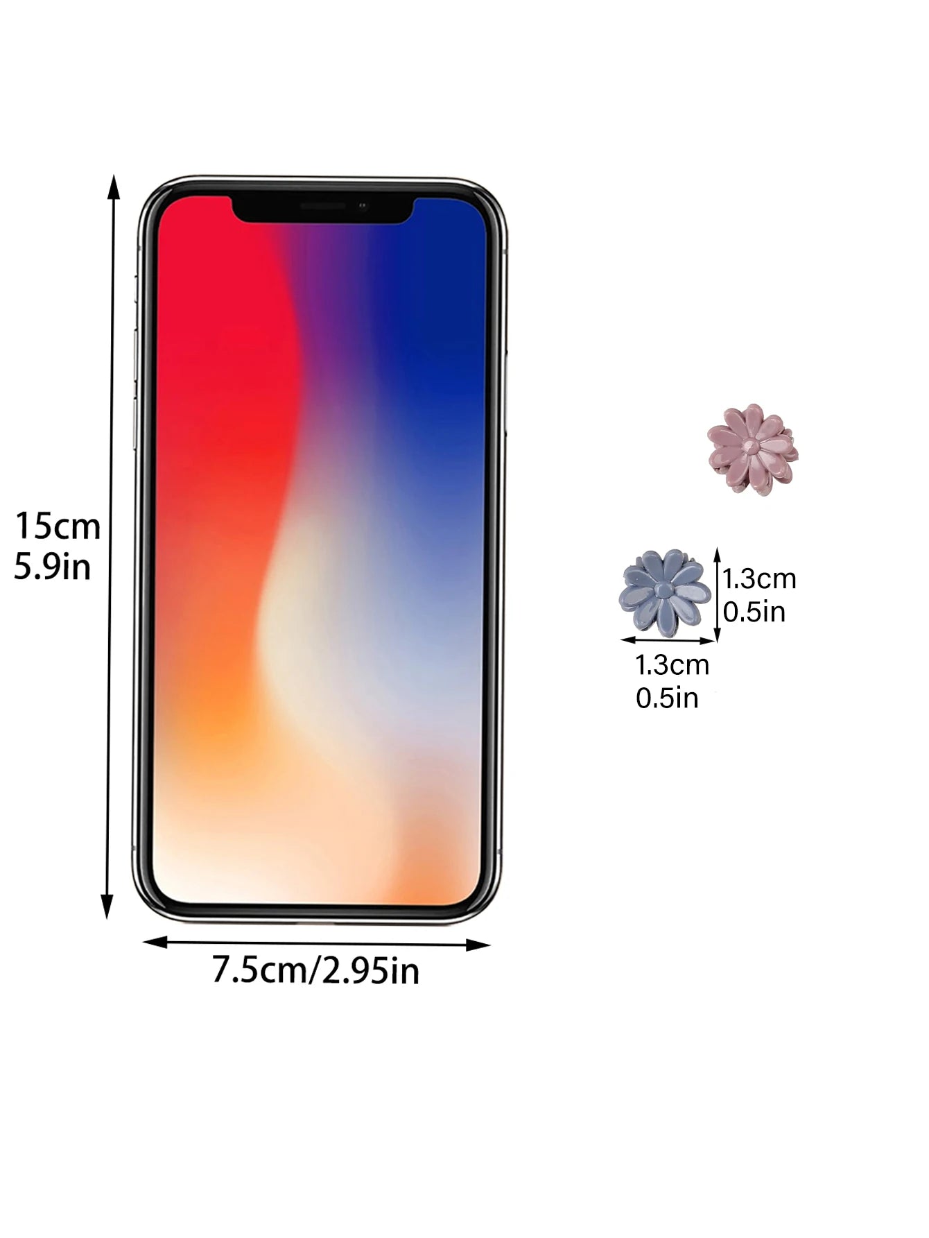 50Pcs Flower Hair Clips Multi color Mini Cute Hair Styling Accessories for Girls and Women Birthday Gifts,10 Colors at Least.