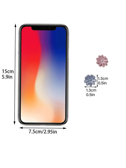 50Pcs Flower Hair Clips Multi color Mini Cute Hair Styling Accessories for Girls and Women Birthday Gifts,10 Colors at Least.