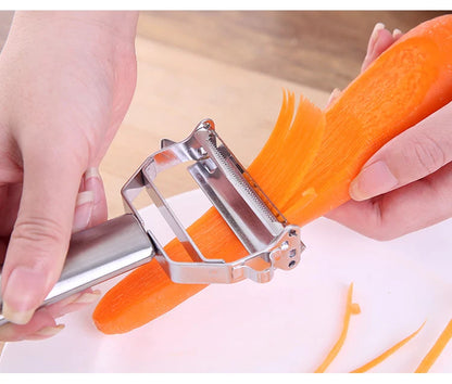 Multifunctional Stainless Steel  Kitchen Peeler Fruit Vegetable Potato Carrot Cucumber Grater Julienne Durable Vegetable Slicer.