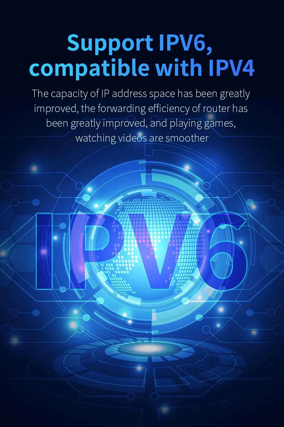 COMFAST AX3000 WIFI6 5GHz Mesh Wifi Router MU-MIMO Full Gigabit Wi-fi Coverage 6 Antennas Network Extender Amplifier for Home