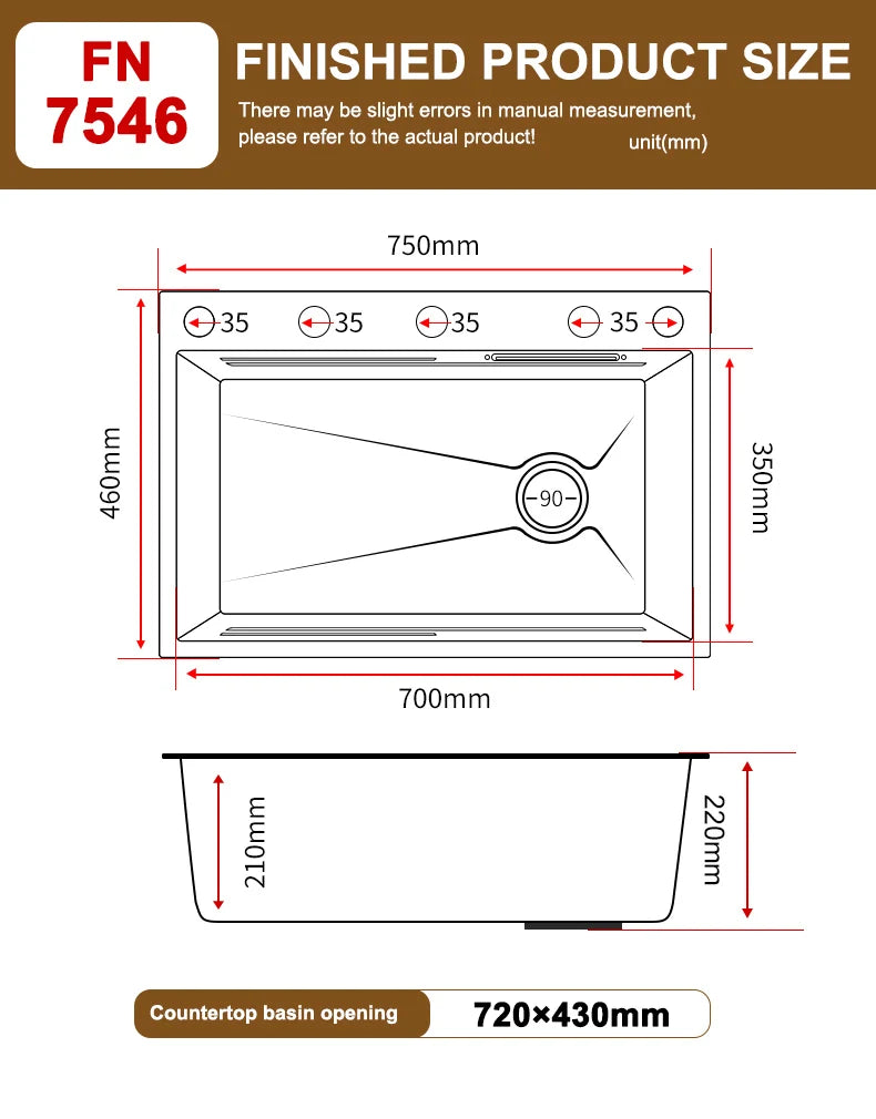 Waterfall Sink Large Single Slot Stainless Steel Kitchen Sink Embossed Washbasin Under The Basin Installation For Kitchen