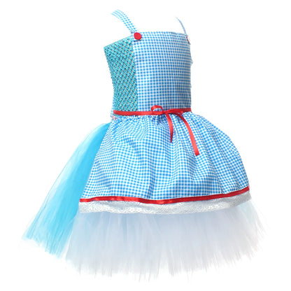Kinder Mädchen Halloween Kostüm Zauberer von Oz Vogelscheuche Zinn Mann Löwe Hexe Prinzessin Tutu Kleid Rollenspiel Party Bühne Kleid Outfit