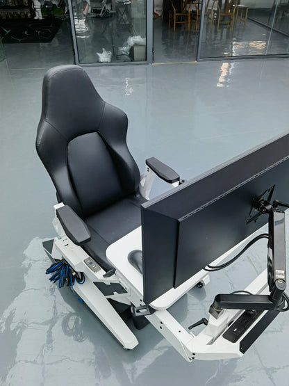 EASE POD PRO Günstiger, bequemer Computer-Cockpit-Zero-Gravity-Stuhl, ergonomischer Stuhl, Arbeitsplatz für 1–2 Monitore