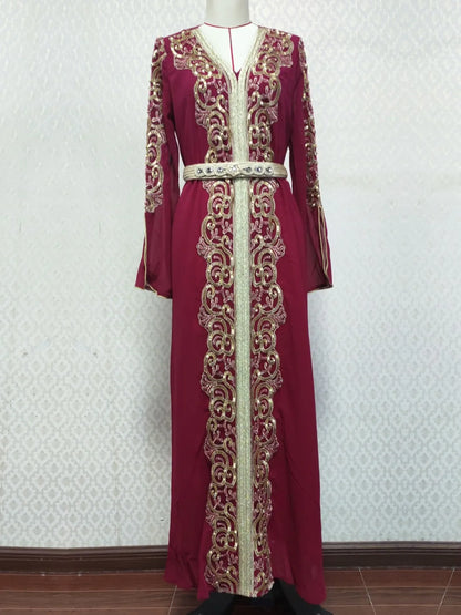 Mesh Stickerei Abaya Frauen Muslimischen Lange Maxi Kleider Oman Türkei Arabisch Kaftan Eid Party Kleid Marokko Abend Jalabiya Vestidos.