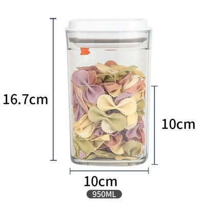 New Sealed Food Container Transparent with Lid Milk Powder Container Keep Fresh Press Type Noodle Storage Box Storage Container.