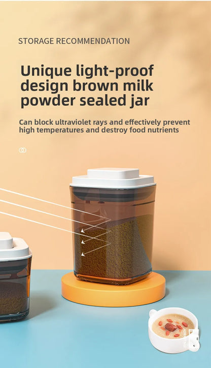 Square press storage tank sealed tank kitchen grains plastic candy jar fruit powder box transparent storage tank.