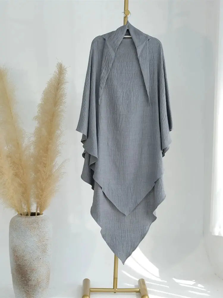 Ramadan Breastfeeding Outfit Prayer Clothes Khimar Abaya Dubai Islam Muslim Hijab Dress Women Kebaya Robe Ensembles Musulmans