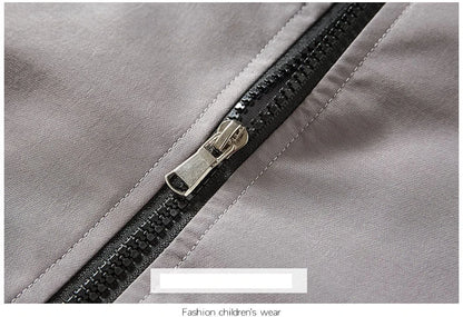 Teenage Boys Clothing Set Autumn Children Patchwork Sportswear Suits Fashion Big Boy Zipper Birthday Outfit Costumes for Kids.