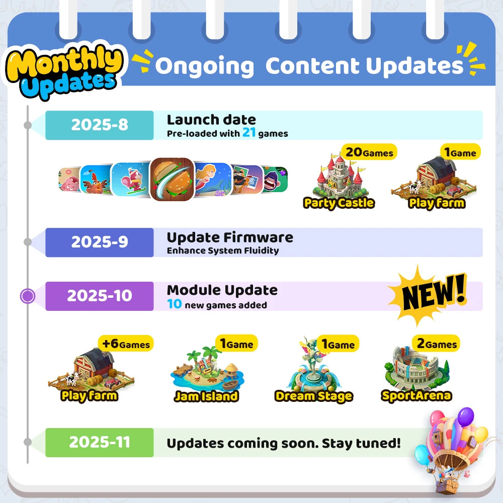 KINHANK MotionX Video Game Console for Kids & Families Ongoing Updates Kids Toy Active Play System Indoor Physical Activity.