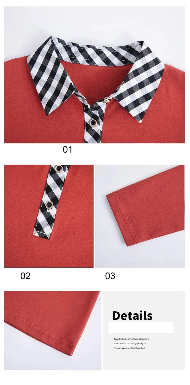 European station lapel long sleeved t-shirt women's new high-end fashion light luxury casual plus size spring and autumn top.