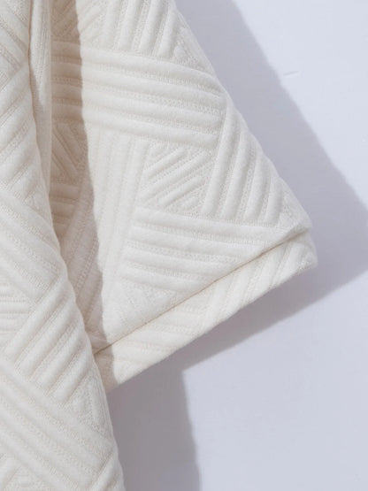 Men's Summer New Style Solid Color Knitted Short Sleeve Cardigan with Long Pants Casual Set Sporty Look from Mainland China