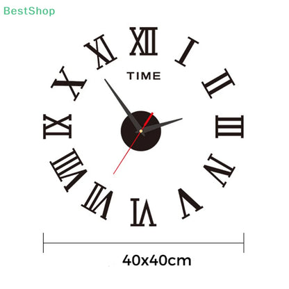 3D Leuchtende Wanduhr Rahmenlose Acryl DIY Digitale Uhr Wand Aufkleber Stumm Uhr Für Wohnzimmer Schlafzimmer Büro Wand Dekor