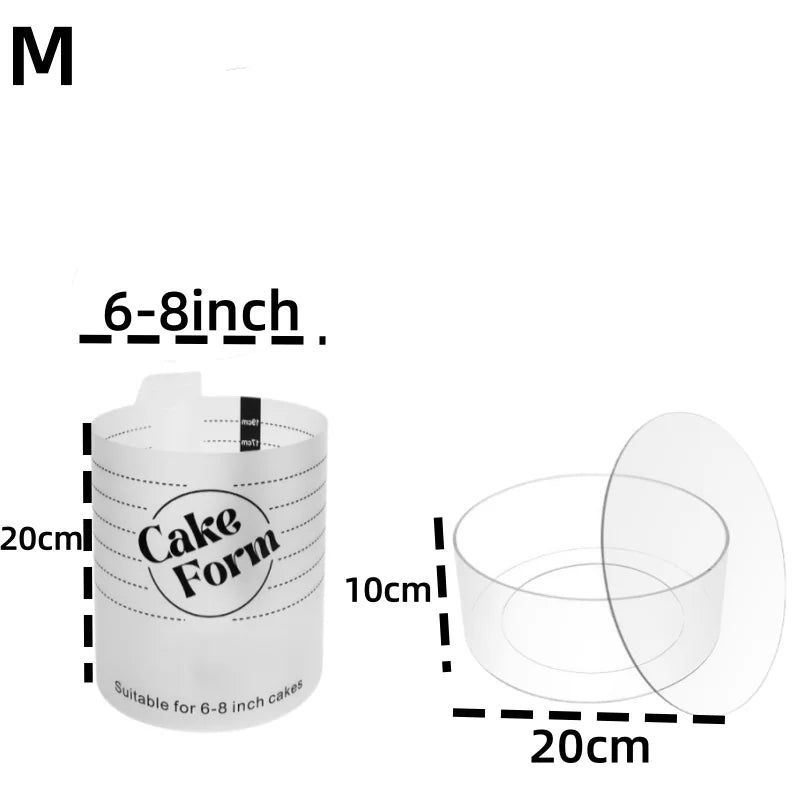 Adjustable Round Cake Ring Mold Retractable Fondant Tools Mousse Cake Ring Acrylic Circle Baking Ring Cake Tools.