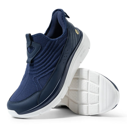 Fitville Wide Men'S Slip-On Running Shoes Lightweight Breathable Outdoor Casual Sports Walking Shoes Sneakers For Swollen Feet