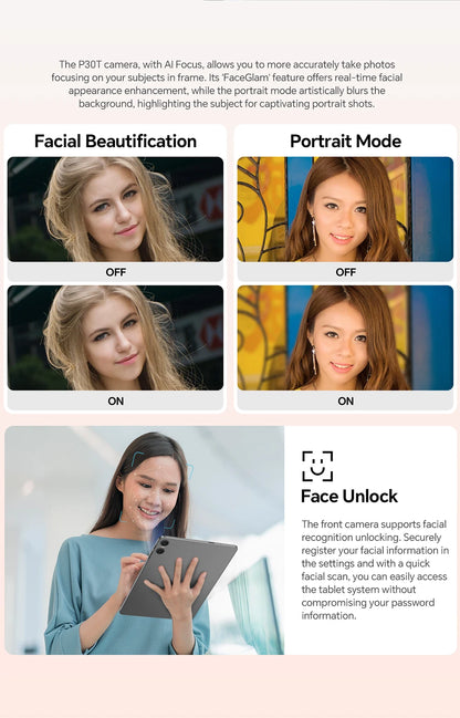 Teclast P30T Set 10.1" Tablet Android 14 T606 8-core Max 12GB RAM 128GB ROM 6000mAh Keyboard/Case/Mouse/Stylus/Headphone/Stand