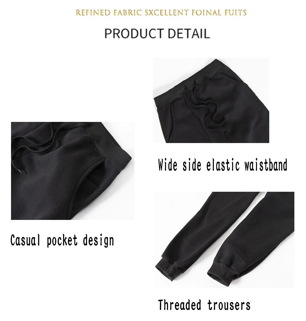 Two Piece Set Street Womens Hoodie & Pants Fleece Pocket Loose Pullover Los Angeles California Print Clothes Fashion Sportswear.