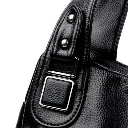 Genuine Soft Leather Handbags for Women Casual Shoulder Tote Bag Luxury Designer Ladies Large Capacity Purse Bags Sac A Main Hot