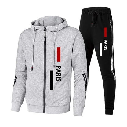 Hot Sales Quality Sports Sweatshirts Men Daily Men Tracksuit Autumn Winter Travel Men's Parka Coat and Sweatpants Outdoor Hoodie.