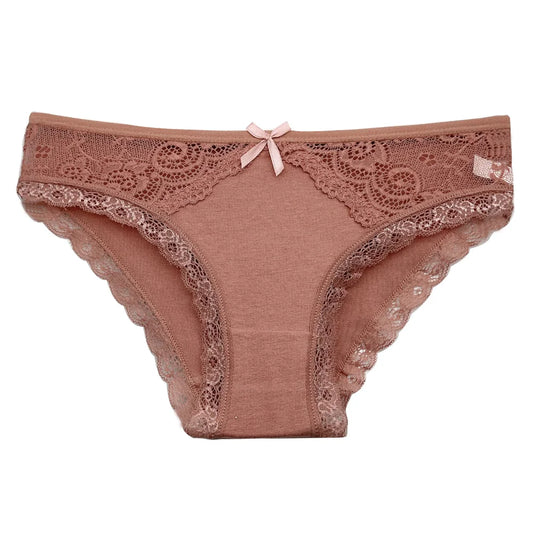 5 PCS/SET New Arrival Low Rise Ladies Sexy Lace Panty Underpants Panties For Women Lingerie Cotton Briefs.