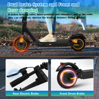 A1MAX Electric Scooter 500W Powerful Motor 35KM/H 45KM 42V14.5AH Battery 10Inch Pneumatic Tyres Smart Foldable EScooter.