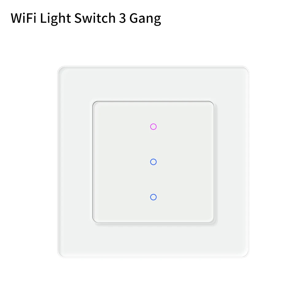 AVATTO Tuya WiFi Smart Licht Schalter Motorisierte Jalousien Shutter Vorhang Schalter Touch Glas Schalter Funktioniert Mit Alexa Google Hause.